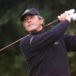 Seve Ballesteros de azul marino, su color favorito