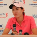 Carlota Ciganda el día de su debut como profesional