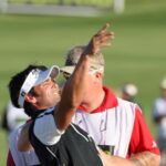 Lee Slattery en el green del 18. Foto: Fernando Herranz