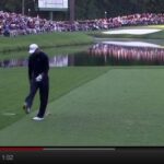 Momento en el que Tiger da una patada a su hierro 9 Momento en el que Tiger da una patada a su hierro 9