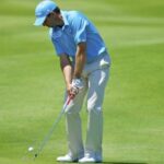 Sergio García golpea un hierro en el campo de Finca Cortesín. Foto: Volvo in Golf