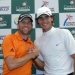 Sergio Garcia y Rafa Nadal, en el último Castellón Masters.