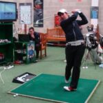 Carlota Ciganda en Golf Indoor Center Foto: Golf Indoor Center