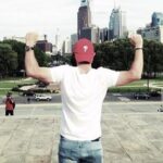 Rory McIlroy en Filadelfia, en las escaleras de Rocky. Foto Twitter de McIlroy