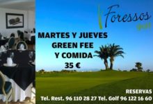 Foressos Golf: Martes y Jueves, Green Fee y Comida 35 €