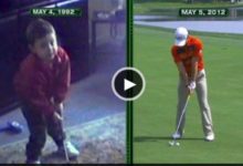 VÍDEO: Asombrosa comparativa del swing de McIlroy actual y con 3 años