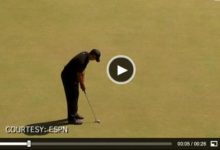 VÍDEO: Tiger, aclamado tras un gran ‘putt’ largo durante la 2ª ronda del US Open