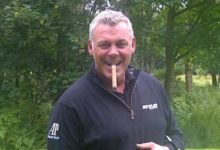 Darren Clarke, puros y entrenamiento en Royal Lytham