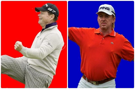 Tom Watson y Miguel Angel Jiménez