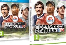 Seve Ballesteros y Rory McIlroy, portada del videojuego Tiger PGA Tour’14
