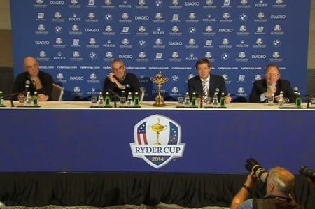 Rueda de prensa con el nuevo capitán, Paul McGinley McGinley