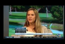 Azahara Muñoz «españoleó» en una entrevista en Golf Channel