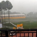 Las tormentas no dieron tregua en el Open de Malasia, el torneo se redujo a 54 hoyos