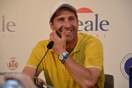 José Mari Olazábal durante la rueda de prensa en El Saler. Foto: OpenGolf.es