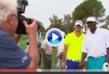Michael Jordan y Michael Phelps, juntos en un campo de golf (VIDEO)