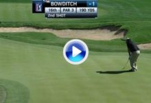 Bowditch ‘chipeó’ desde el green, luego arregló la chuleta. Golpe del día en el PGA Tour (VÍDEO)