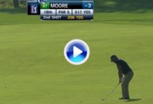 El golpe del día para Ryan Moore, se quedó a cms. de lograr el albatros desde 186 mts. (VÍDEO)