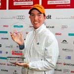 Carlota Ciganda con el trofeo del Ladies German Open