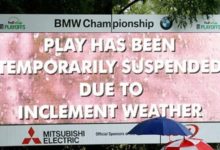 La última ronda del BMW Championship se reanudará el lunes por fuertes lluvias