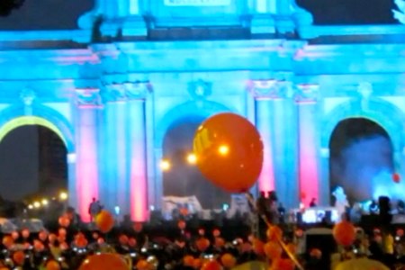 Puerta de Alcalá, en Madrid, a la espera de la decisión del COI. Foto: Opengolf.es