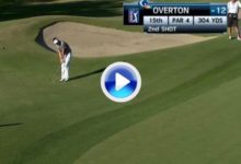 GOLPE DEL DÍA: Chip de Jeff Overton que embocó la bola para convertirlo en eagle (VÍDEO)