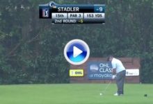 Stadler se quedó a centímetros de lograr el hoyo en uno (VÍDEO)