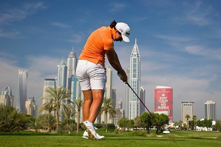 Carlota Ciganda en Dubai. Foto: LET