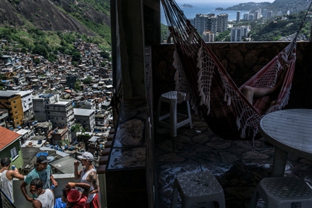 Favela de María Clara dos Santos en Rio de Janerio Foto: nytimes.com