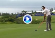 Driver-driver-putt para eagle de Bubba en el 18, par 5, en Kapalúa (VÍDEO)