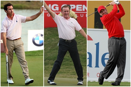 Gonzalo Fdez.-Castaño, Miguel Ángel Jiménez y José Mari Olazábal