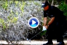 Phil Mickelson la volvió a liar en el hoyo 13 del Abu Dhabi Golf Club (VÍDEO)