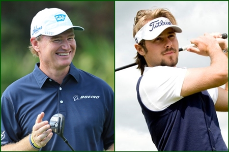 Erniel Els y Víctor Dubuisson