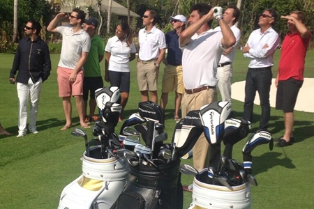 José Mari Olazábal en las Maldivas. Foto: @SkySportsGolf
