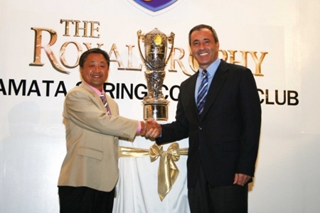 Seve Ballesteros en la primera edición del Royal Trophy