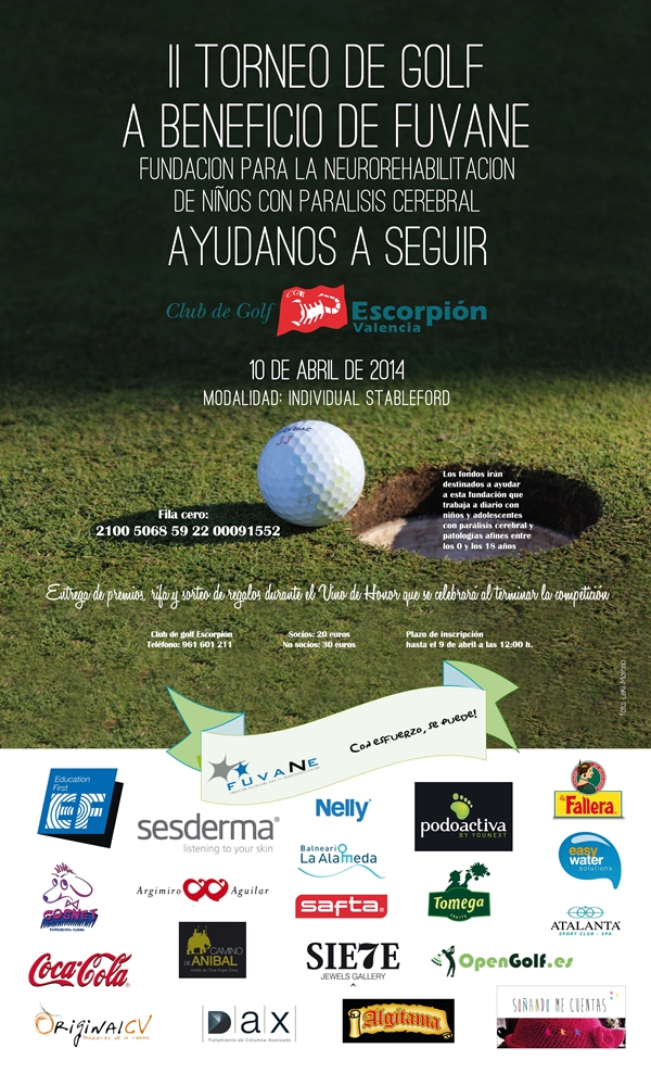 CARTEL II TORNEO BENÉFICO DE GOLF- FUVANE 600 2