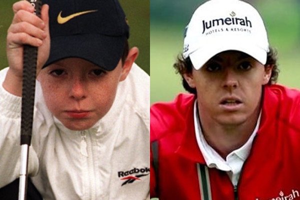 Rory McIlroy con 10 años en su Club, el Holywood Golf Club