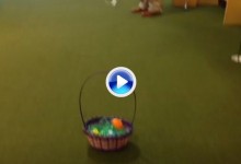 En Pascua se chippean huevos de chocolate no bolas de golf (VÍDEO)