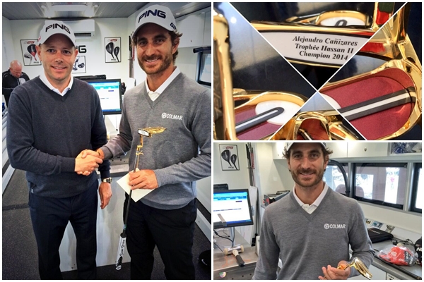 Alejandro Cañizares recibió su putt de oro. Foto: PING via Twitter