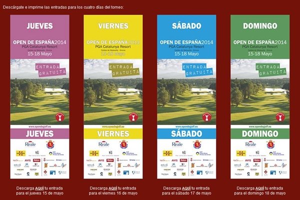 Entradas Open de España 2014