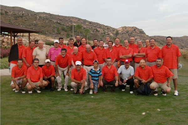 Miembros del Club de Golf Valle de las Uvas en uno de sus torneos