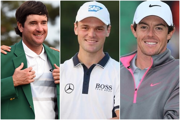 Bubba Watson, Martin Kaymer y Rory McIlroy