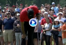 Así se produjo la retirada de Tiger Woods en el Bridgestone (VÍDEO)