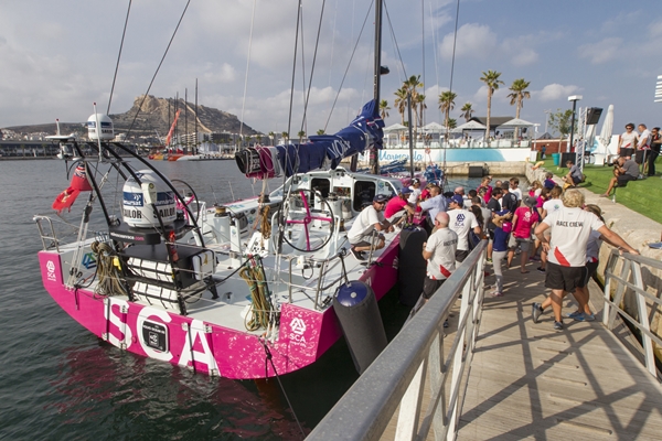 September 5, 2014. Team SCA, the 6th team arriving into Alicante.