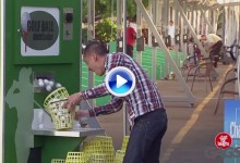 Divertida broma de cámara oculta: Caprichosa máquina de bolas sorprende a golfistas (VÍDEO)