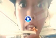Michelle Wie repitió su plato favorito: Calamar ¡Vivo! Escrupulosos abstenerse (VÍDEO)