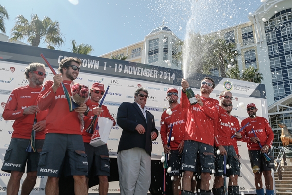 November 7, 2014. MAPFRE on stage in Cape Town in 7th place.