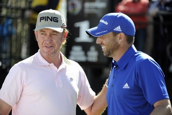 Miguel Ángel Jiménez y Sergio García en una foto de archivo Foto: PGA Tour