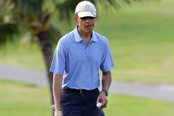 El exmandatario norteamericano está muy feliz por poder practicar Golf muy cerca de casa. 