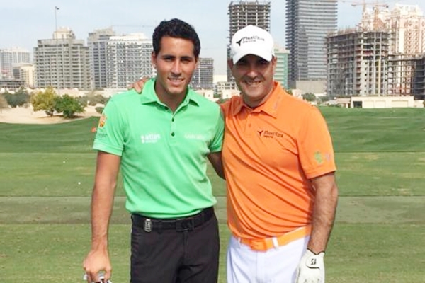 Carlos Balmaseda y Carlos Pigem en Dubai. Foto: via Facebook Carlos Balmaseda