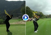 Vea la comparativa y análisis del swing de Tiger Woods entre el pasado año y este (VÍDEO)